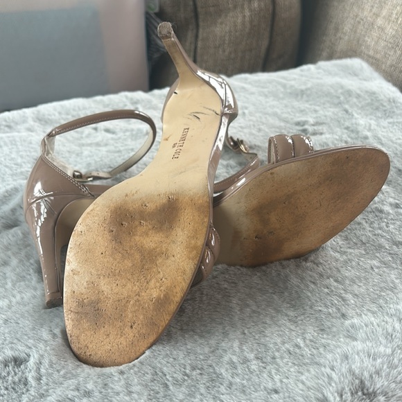 KENNETH COLE Women's Tan Mallory Ankle Strap Mid Heel Sandals size 8 1/2 - Picture 8 of 9